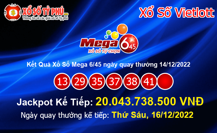 Kết Quả Xổ Số Mega 6/45