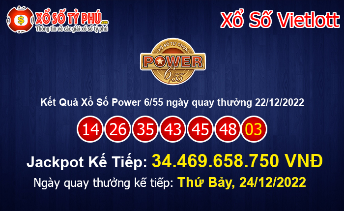 Kết Quả Xổ Số Power 6/55