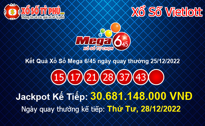 Kết Quả Xổ Số Mega 6/45