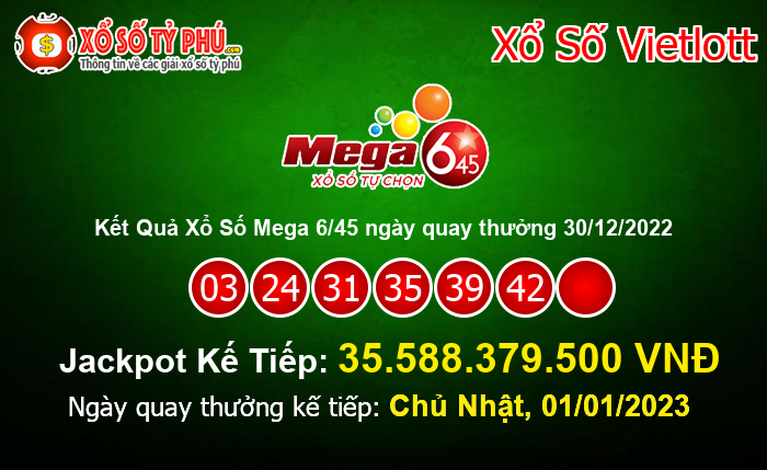 Kết Quả Xổ Số Mega 6/45