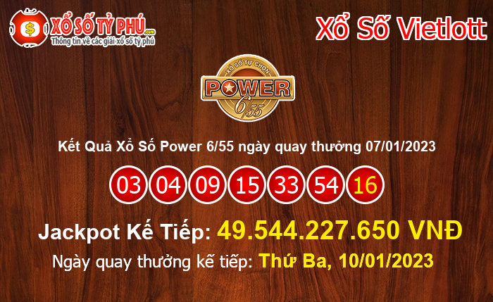 Kết Quả Xổ Số Power 6/55