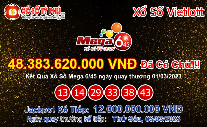 Kết Quả Xổ Số Mega 6/45