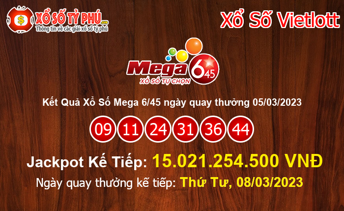 Kết Quả Xổ Số Mega 6/45