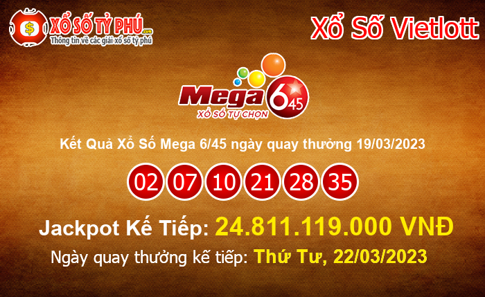 Kết Quả Xổ Số Mega 6/45