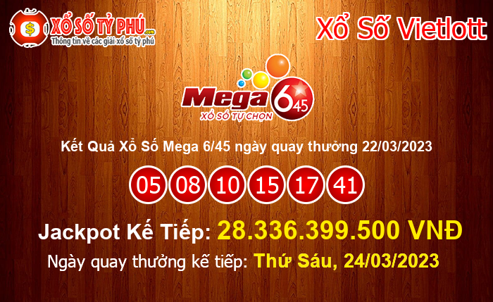 Kết Quả Xổ Số Mega 6/45