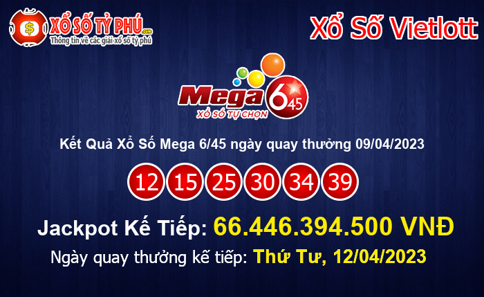 Kết Quả Xổ Số Mega 6/45