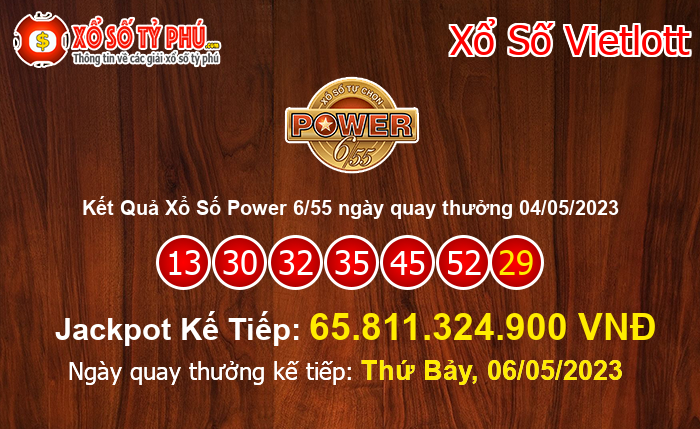 Kết Quả Xổ Số Power 6/55