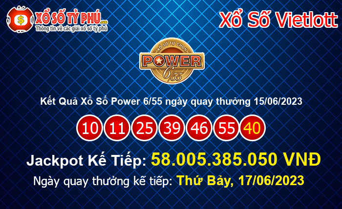 Kết Quả Xổ Số Power 6/55