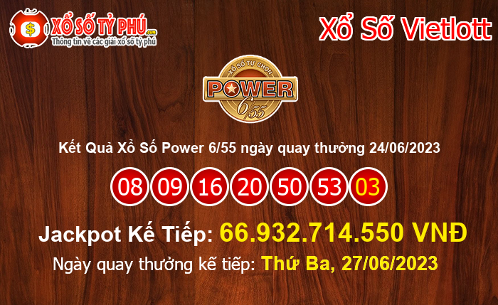 Kết Quả Xổ Số Power 6/55