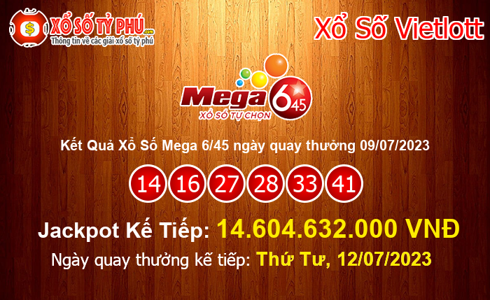 Kết Quả Xổ Số Mega 6/45