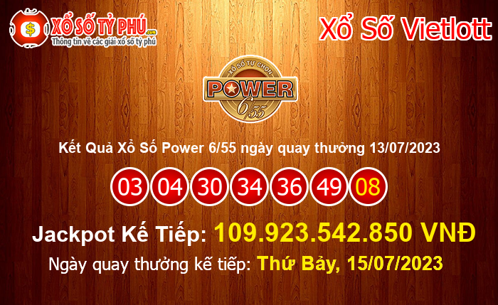 Kết Quả Xổ Số Power 6/55