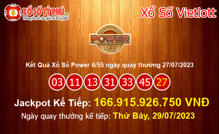 Kết Quả Xổ Số Power 6/55