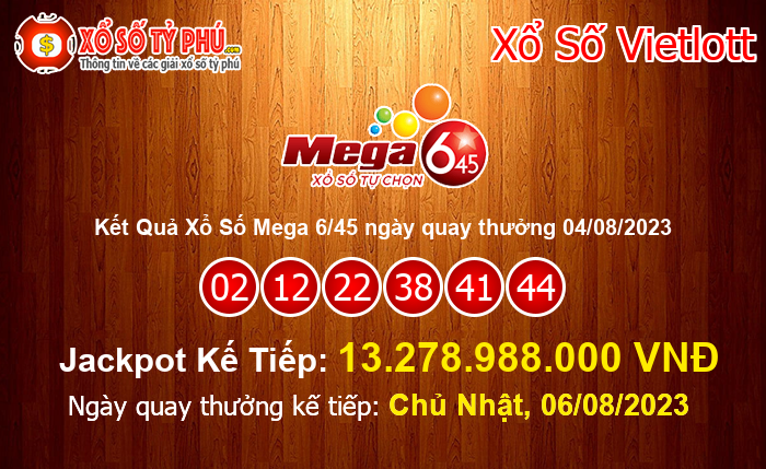 Kết Quả Xổ Số Mega 6/45