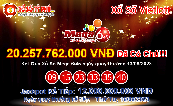 Kết Quả Xổ Số Mega 6/45