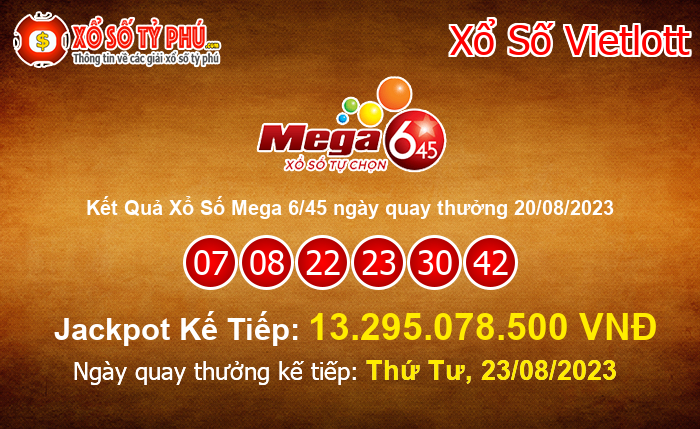 Kết Quả Xổ Số Mega 6/45