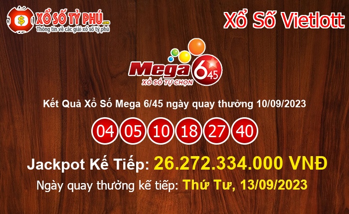 Kết Quả Xổ Số Mega 6/45