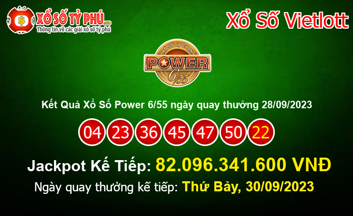 Kết Quả Xổ Số Power 6/55