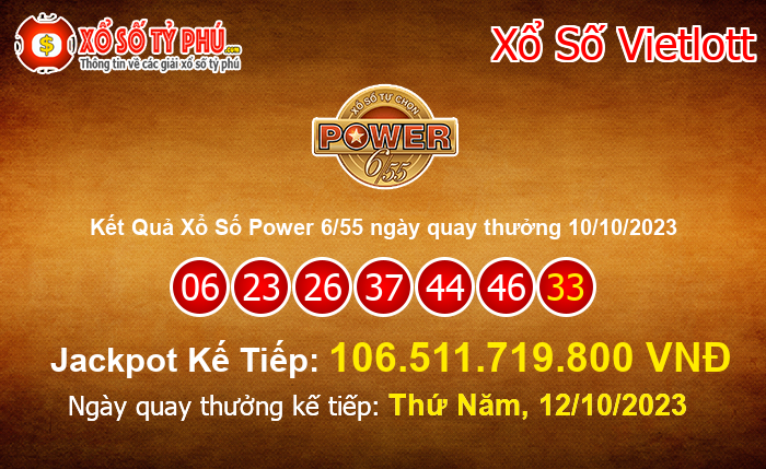 Kết Quả Xổ Số Power 6/55