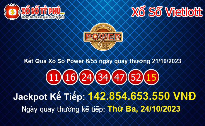 Kết Quả Xổ Số Power 6/55