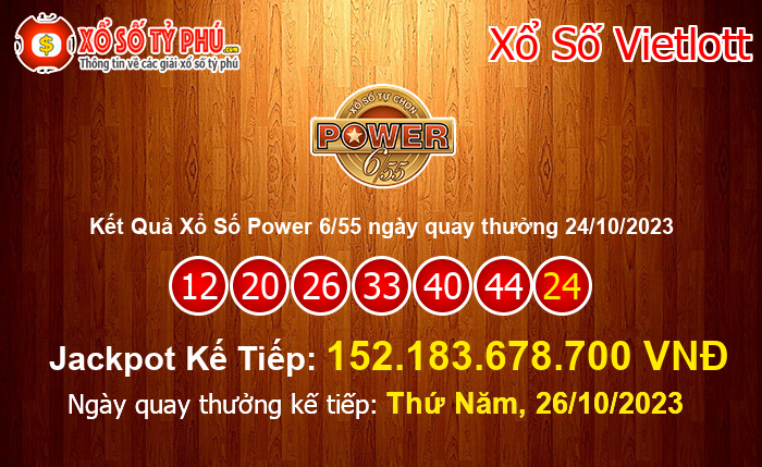 Kết Quả Xổ Số Power 6/55