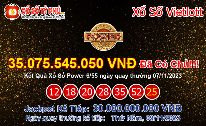 Kết Quả Xổ Số Power 6/55