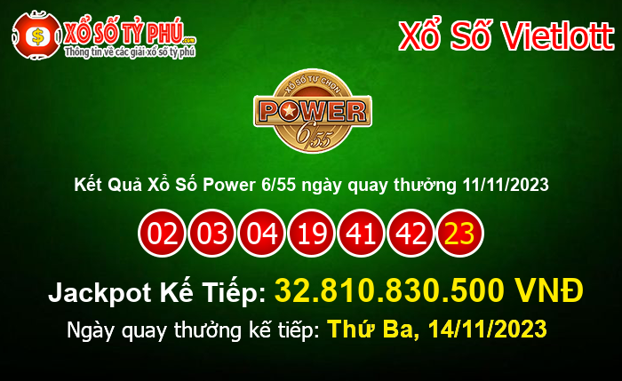 Kết Quả Xổ Số Power 6/55