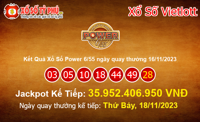 Kết Quả Xổ Số Power 6/55