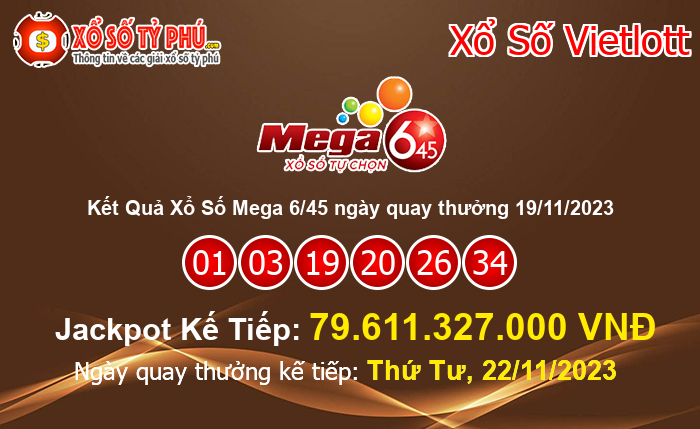 Kết Quả Xổ Số Mega 6/45