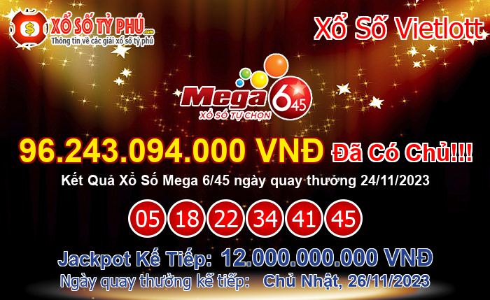 Kết Quả Xổ Số Mega 6/45