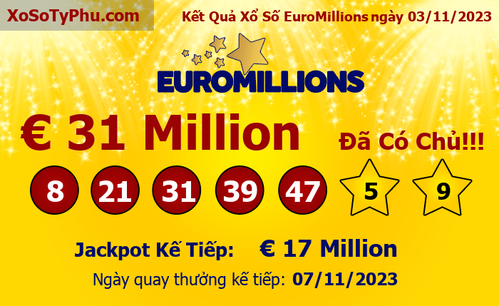 Kết Quả Xổ Số EuroMillions