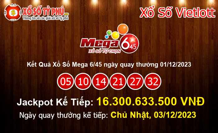 Kết Quả Xổ Số Mega 6/45