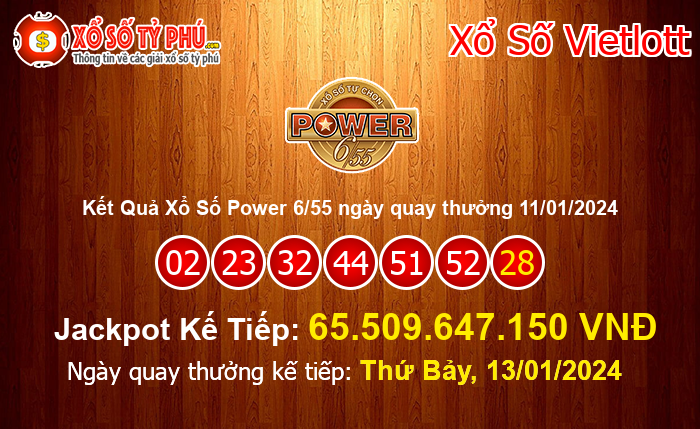 Kết Quả Xổ Số Power 6/55