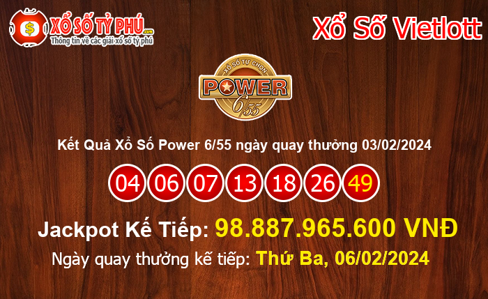 Kết Quả Xổ Số Power 6/55