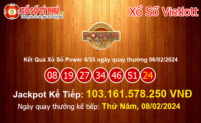 Kết Quả Xổ Số Power 6/55