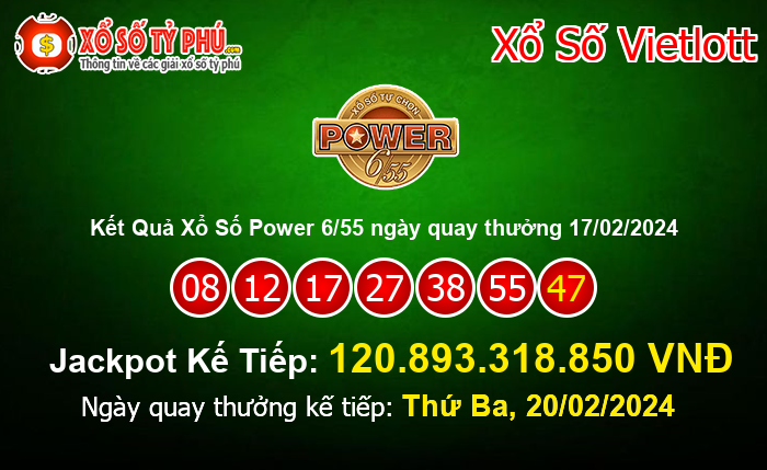 Kết Quả Xổ Số Power 6/55