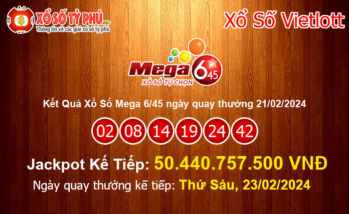 Kết Quả Xổ Số Mega 6/45