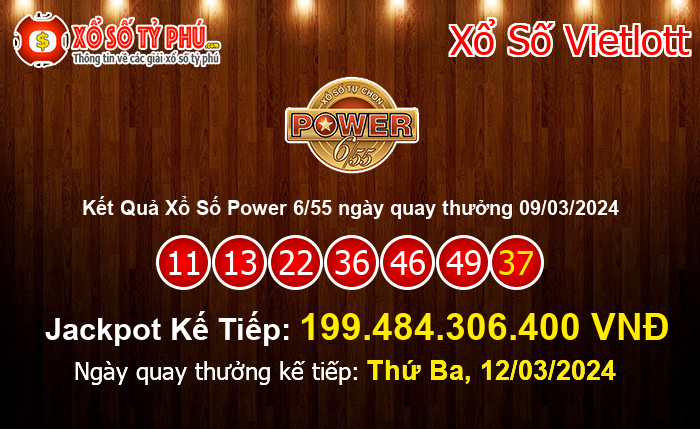 Kết Quả Xổ Số Power 6/55