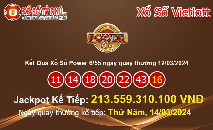 Kết Quả Xổ Số Power 6/55