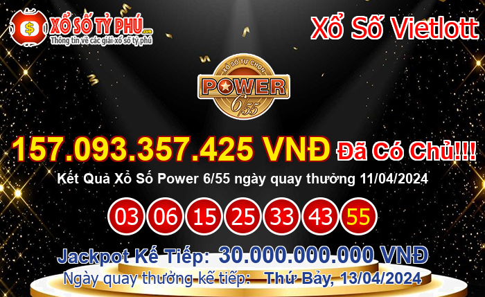 Kết Quả Xổ Số Power 6/55