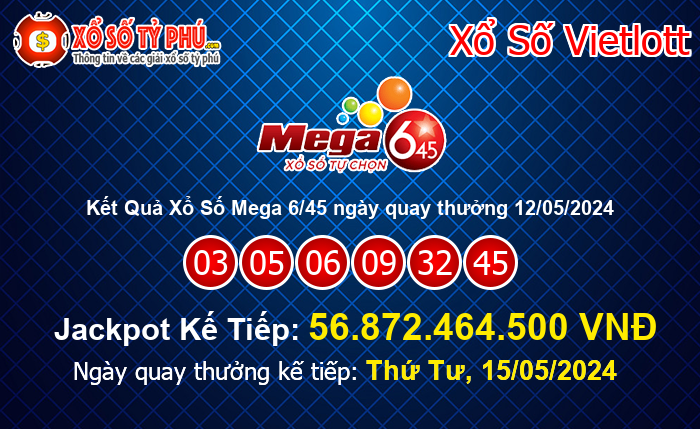 Kết Quả Xổ Số Mega 6/45