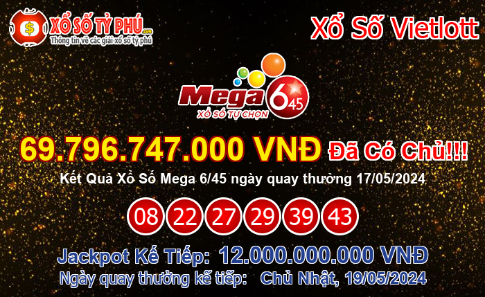 Kết Quả Xổ Số Mega 6/45