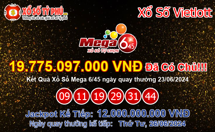 Kết Quả Xổ Số Mega 6/45