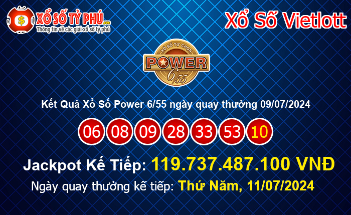 Kết Quả Xổ Số Power 6/55