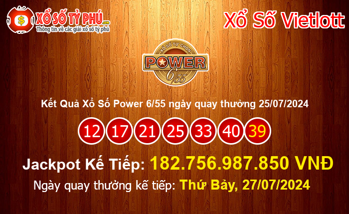 Kết Quả Xổ Số Power 6/55