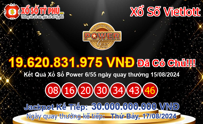 Kết Quả Xổ Số Power 6/55