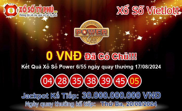 Kết Quả Xổ Số Power 6/55