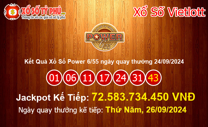 Kết Quả Xổ Số Power 6/55