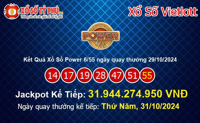 Kết Quả Xổ Số Power 6/55