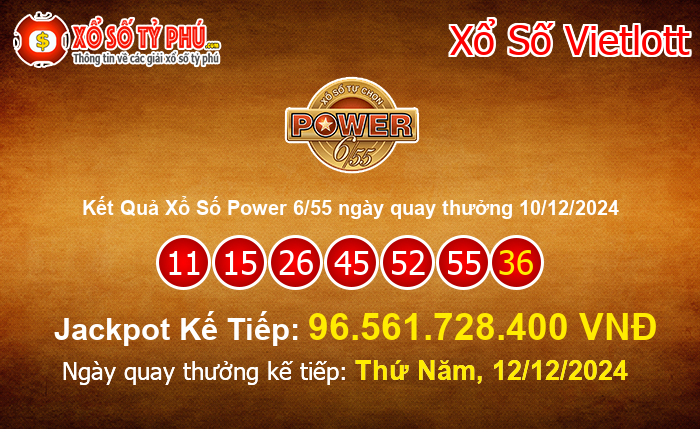 Kết Quả Xổ Số Power 6/55