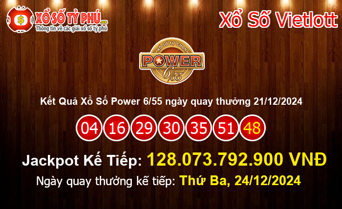 Kết Quả Xổ Số Power 6/55